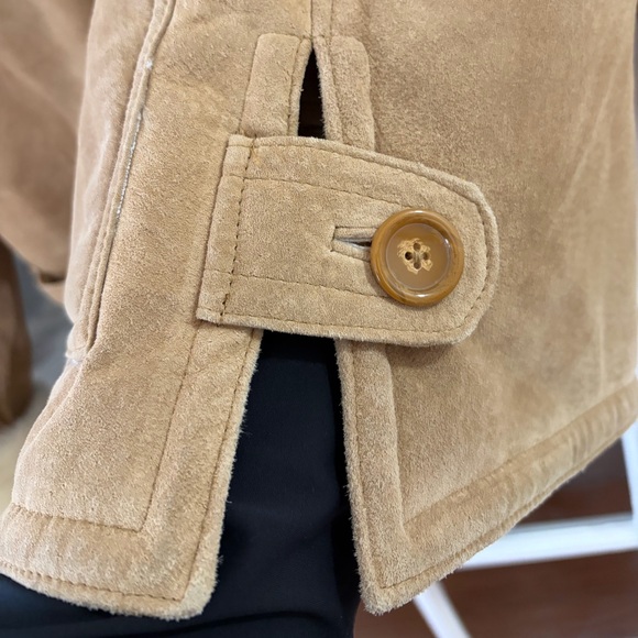 Dennis Basso WOMENS Shearling Genuine Leather Coat - Size L - Picture 5 of 6